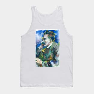 FRIEDRICH NIETZSCHE watercolor portrait.4 Tank Top